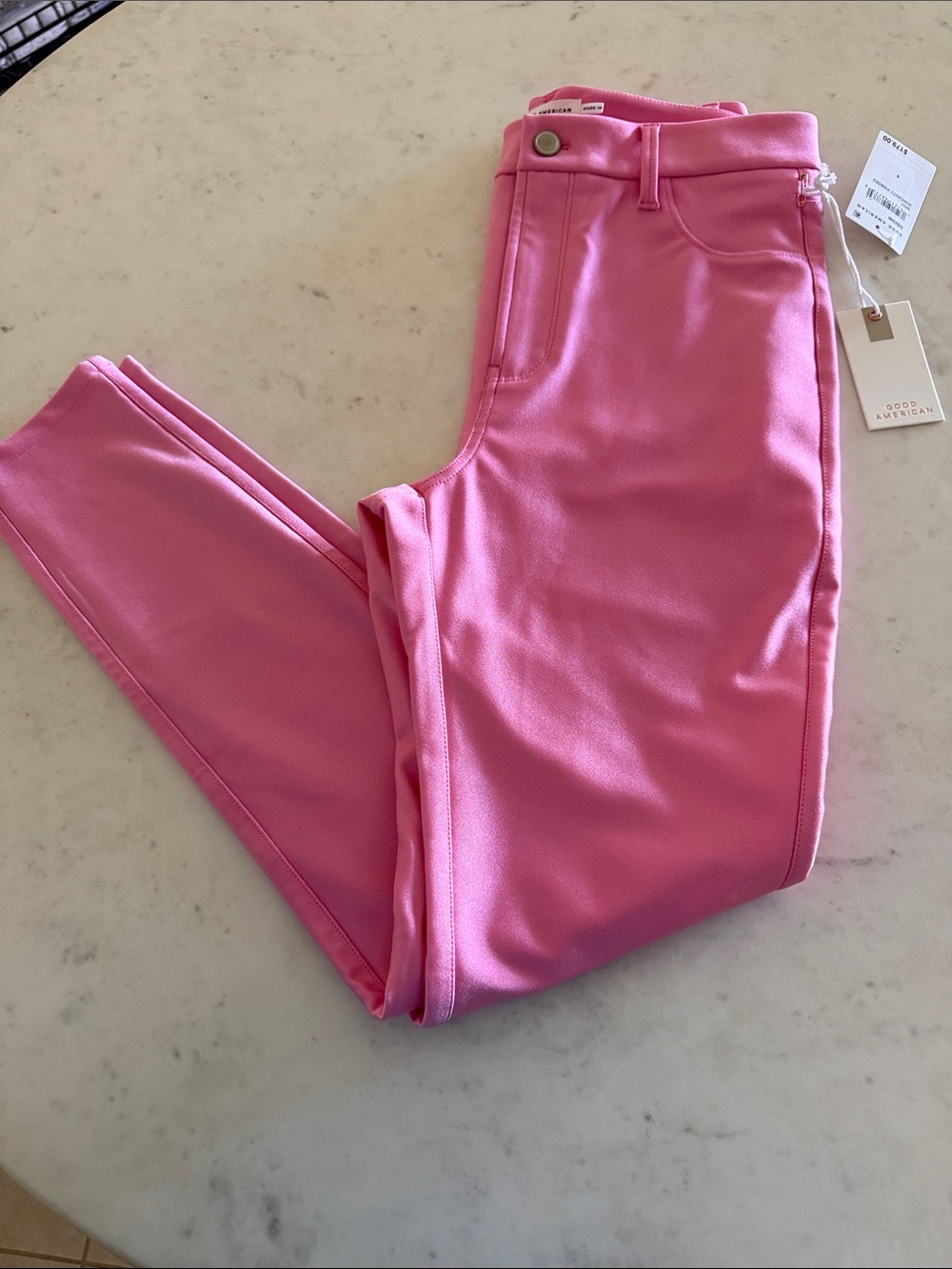 Good American women’s Pink Stretch pants